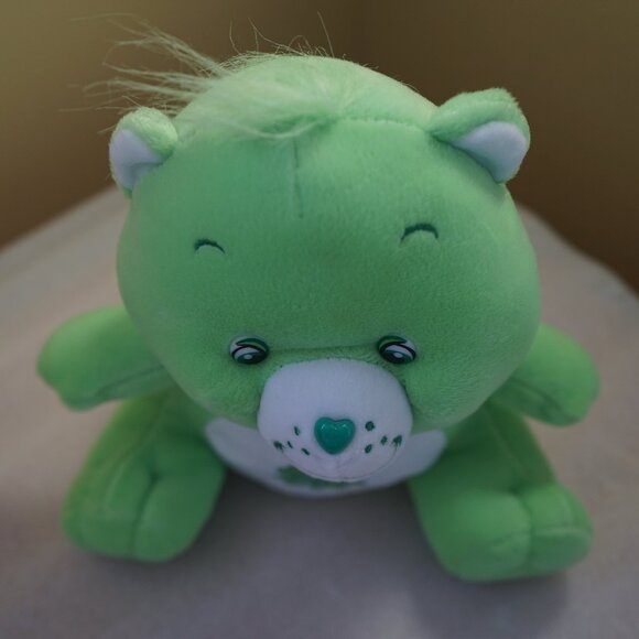 Vintage 2003 Nanco Care Bears Good Luck Bear 11" Plush (Green, Shamrock) - Picture 11 of 11